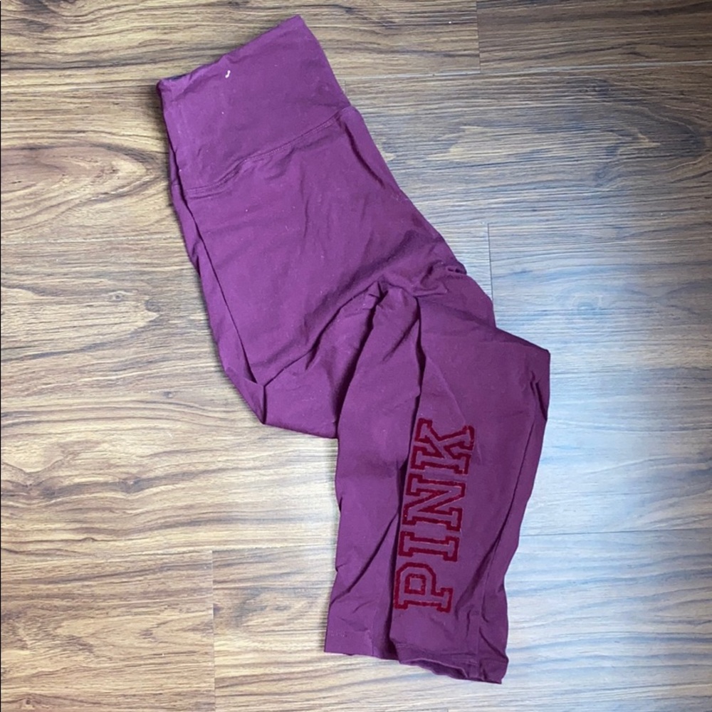 High waist PINK cotton leggings MAKE AN OFFER❗️